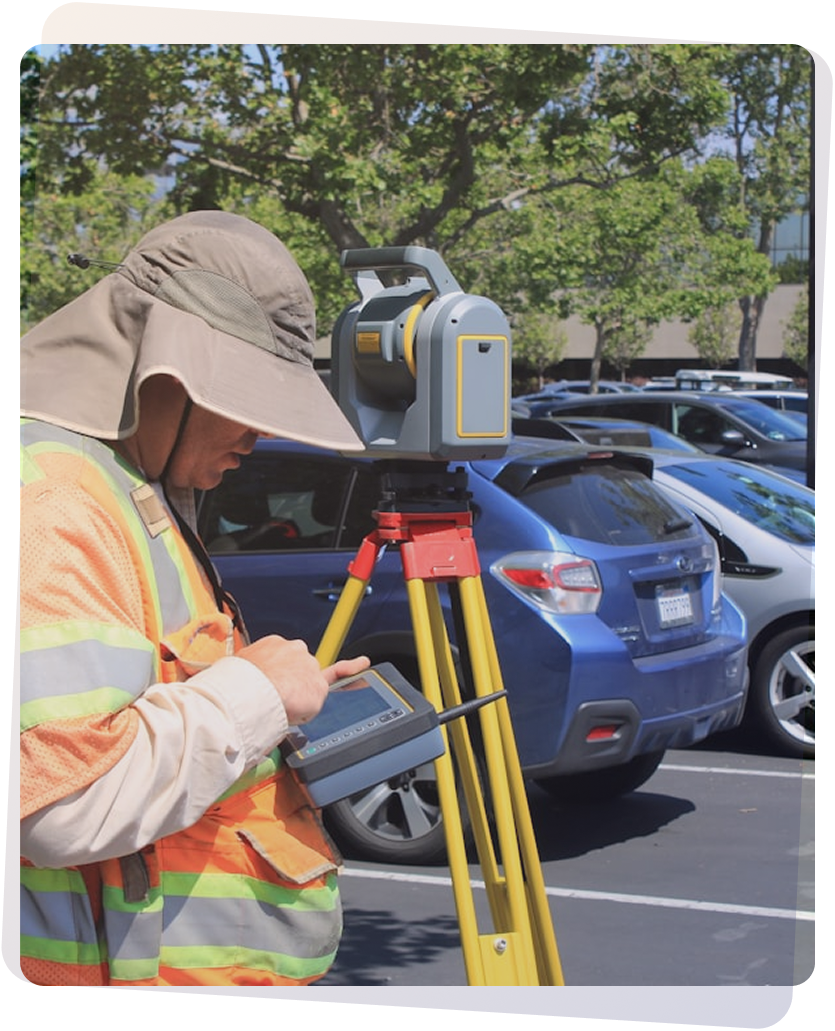 Rosecrest surveyor conducting a property inspection